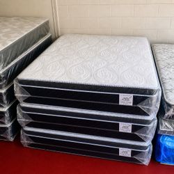 Queen Size Mattress 14” Inches Thick Pillow Top. Quality and Comfort,  Available All Sizes. New From Factory. Same Day Delivery