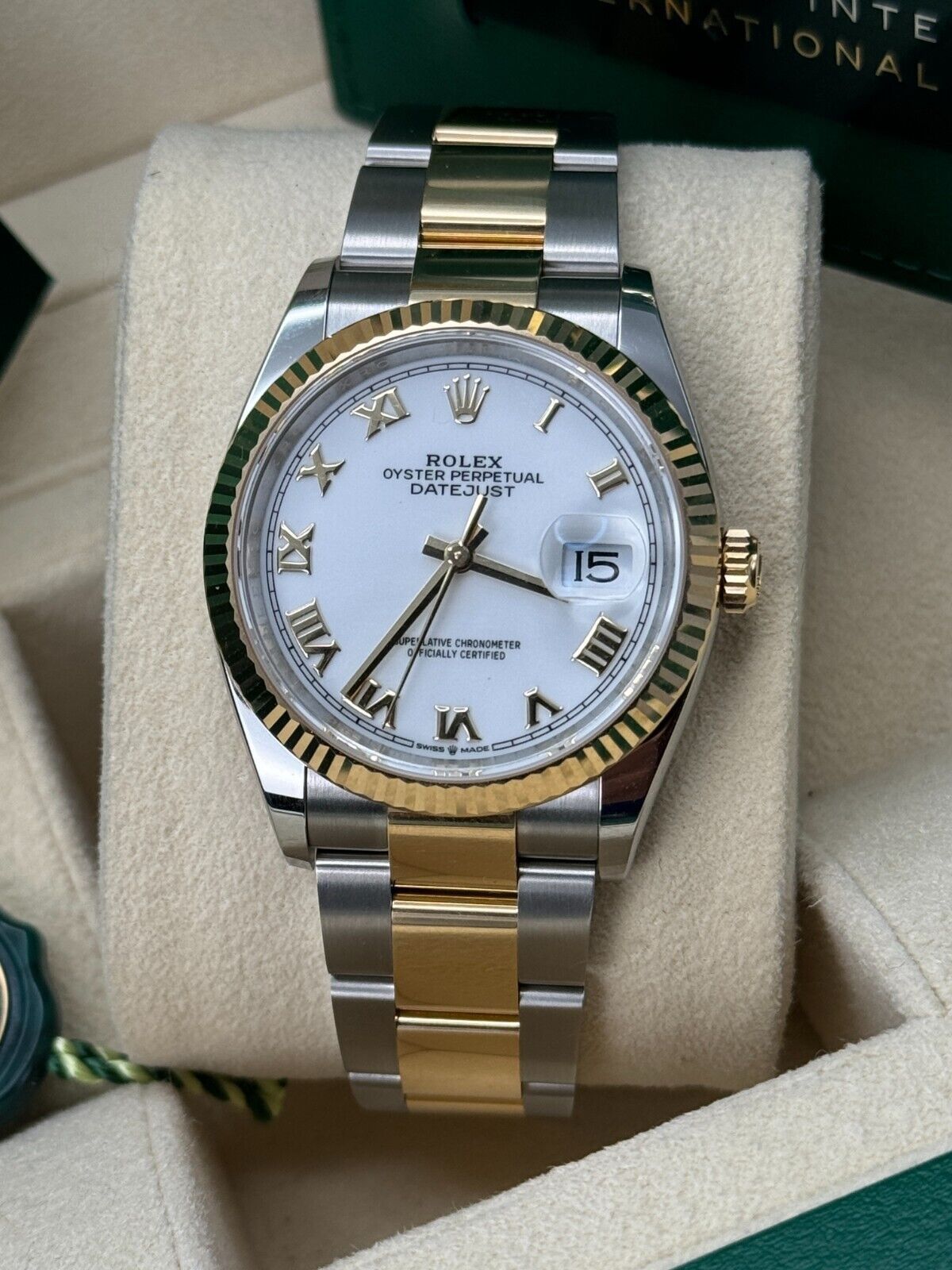 18K Yellow Gold Oyster Rolex Datejust 36mm