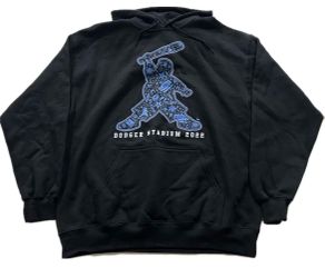 Fluffy Gabriel Iglesias Dodger Stadium Black Hoodie Sweatshirt Mens 3XL New