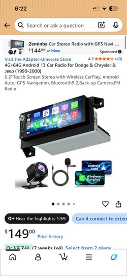 Car Stereo Radio with Wireless CarPlay