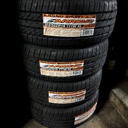SET OF FOUR NEW TIRES 255/55/19 ARROYO GRANDSPORT ALL SEASON INCLUDING MOUNT AND BALANCE 