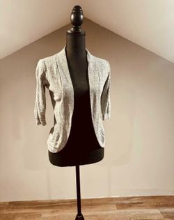 XS Black and White Cardigan
