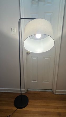58” H Floor Lamp with Linen Shade