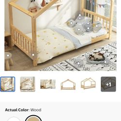 Twin Wood Bed Frame $40