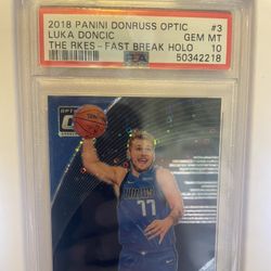 2018 Donruss Optic Fast Break Holo Luka Doncic PAA 10 RC