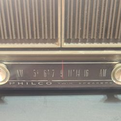 vintage antique tube radio works 