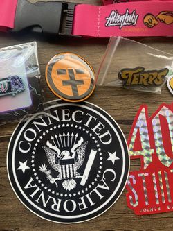Alien Labs & Connected Key Chain, Pins, And Sticker Pack