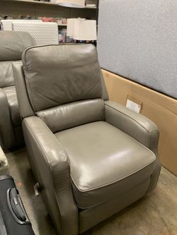 Leather Gray Recliner