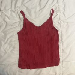 Old Navy red ribbed tank