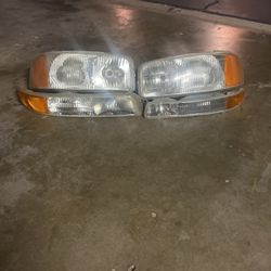 GMC Sierra Front Headlights 