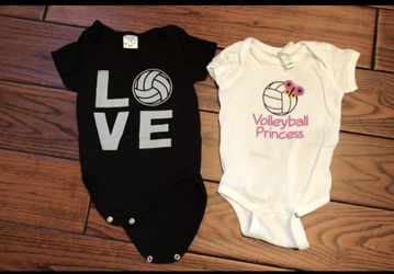 Size 6M VOLLEYBALL ONESIES