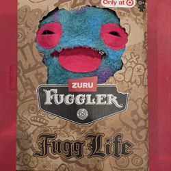 ZURU Fuggler Fugg Life Edition 9" "CHUM CHUM" Blue Purple Tie Dye, Silver Teeth, RARE