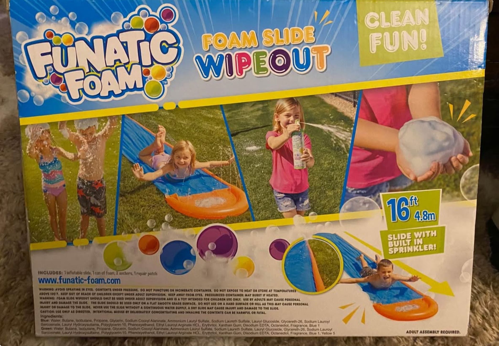 🛝Funatic Outdoor Kids Foam Slide (NEW)