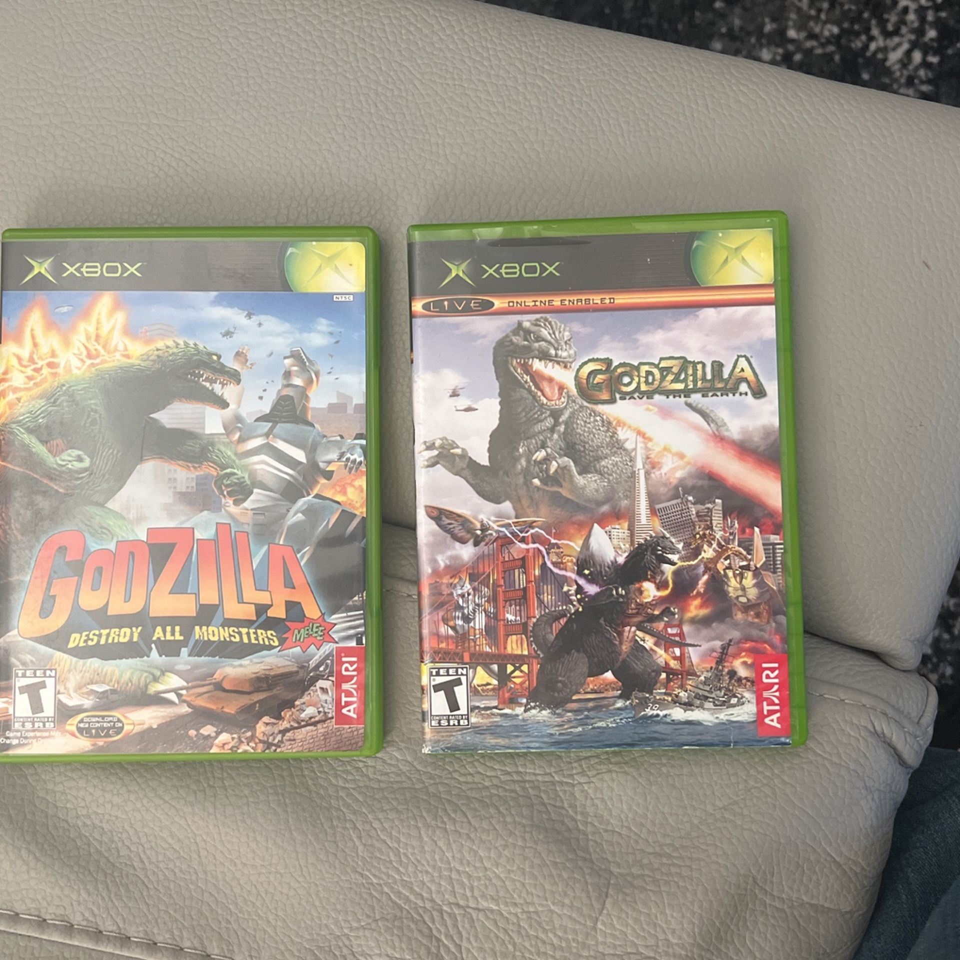 Original Xbox Games - Godzilla Save the earth & Godzilla Destroy All Monsters