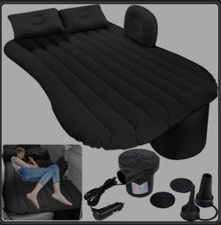 Inflatable Car Air Mattress Back Seat Bed with Air Pump