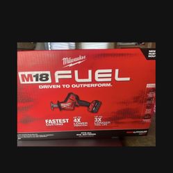 MILWAUKEE M18 FUEL  HACKZALL RECIP SAW KIT. #2719-21  New 