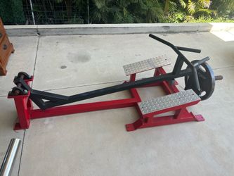 Bent over Back Row comes with 45 lb weight plate
