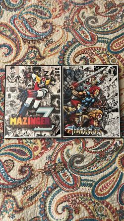 Mazinger Z & ThunderCats Framed Posters – Set of 2