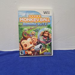 Super Monkey Ball Banana Blitz For Nintendo Wii No Manual 