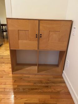 Modern Birch Storage Cabinet / Bookcase