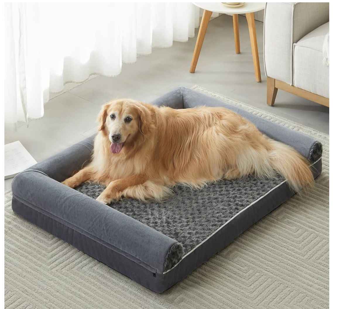 Dog Beds for Large Dogs, Orthopedic Dog Bed for Medium Large Dogs,Big Waterproof Couch Pet Bed with Removable Washable Cover