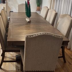 Dining table with chairs