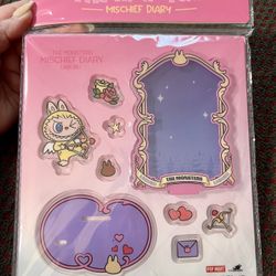 SEALED RARE The Monsters Mischief Diary Photo Stand AUTHENTIC POP MART Labubu