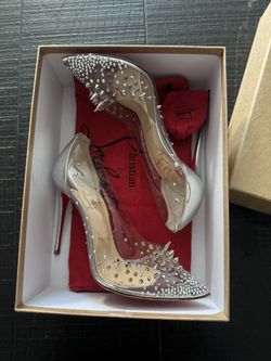 LouBoutin Clear Heels “Grotika”