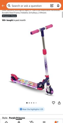 Princess Scooter Ages 5-7