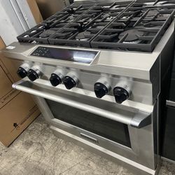 Kitchen Aid Dual Fuel Stainless Steel 36” Range