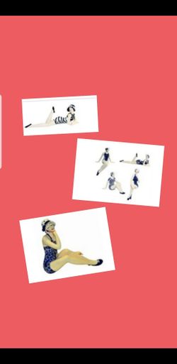 Bathing beauties statues figurines