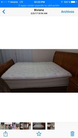 Cama kim y dos gabeteros com colchón