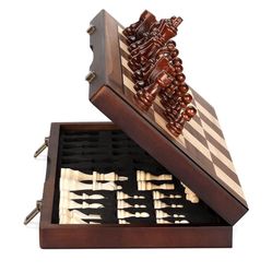 Magnetic Wooden Chess Set 15'' 