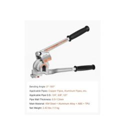 VEVOR 3 in 1 Lever Pipe Tube Bender for 1/4" 3/8" 1/2" - 