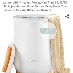 Upgraded Towel Warmer Bucket, Large Towel Warmer with 3 Heating Modes