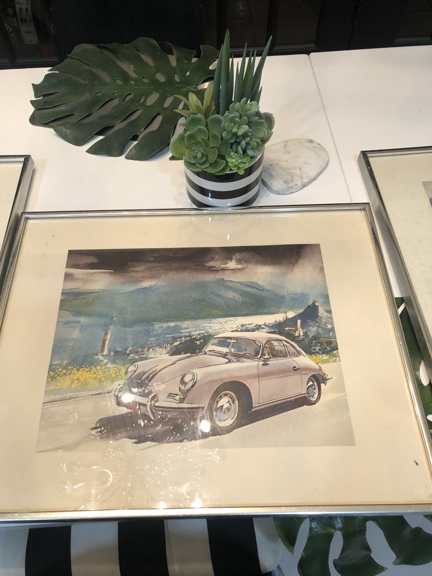 Vintage Porsche, Lamborghini Art