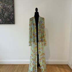 Long Mesh Robe 