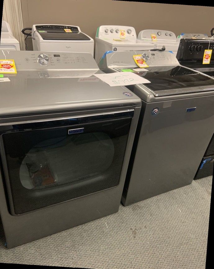 NEW MAYTAG WASHER AND DRYER MEDB835DC MVWB855DC 🌟 DXA8