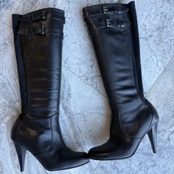 Cole Haan Nike air knee high black boots (7)