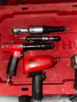 All official snap on an work great!!! The ratchets are practically brand new ! Askin 400 to take all! Open to negotiation but be reasonable!