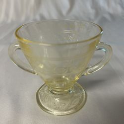 Hazel Atlas Cloverleaf  Handled Sugar