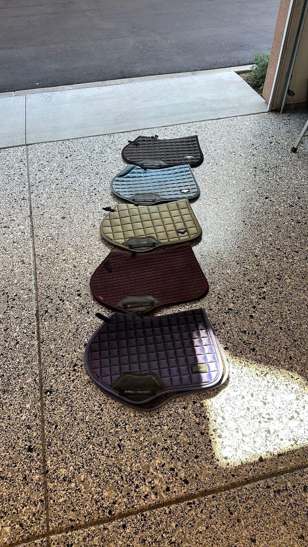 Set Of 5 Lemieux Horse Pads $500 Value