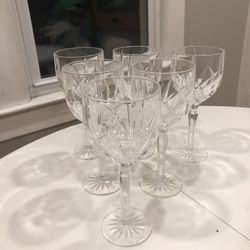 6 Marquis By Waterford Crystal Water/Wine Goblets