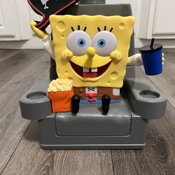 SpongeBob Movie 2025 Regal Exclusive Popcorn Bucket & Drink Cup Great Condition Missing Top With Straw Great For Display 