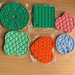 5$Each Push Pop Bubble Fidget Sensory Toys, Funny Relief Stress Desktop Game Soft Squeeze Toy Logical Reasoning Training Toys for Kids Adults