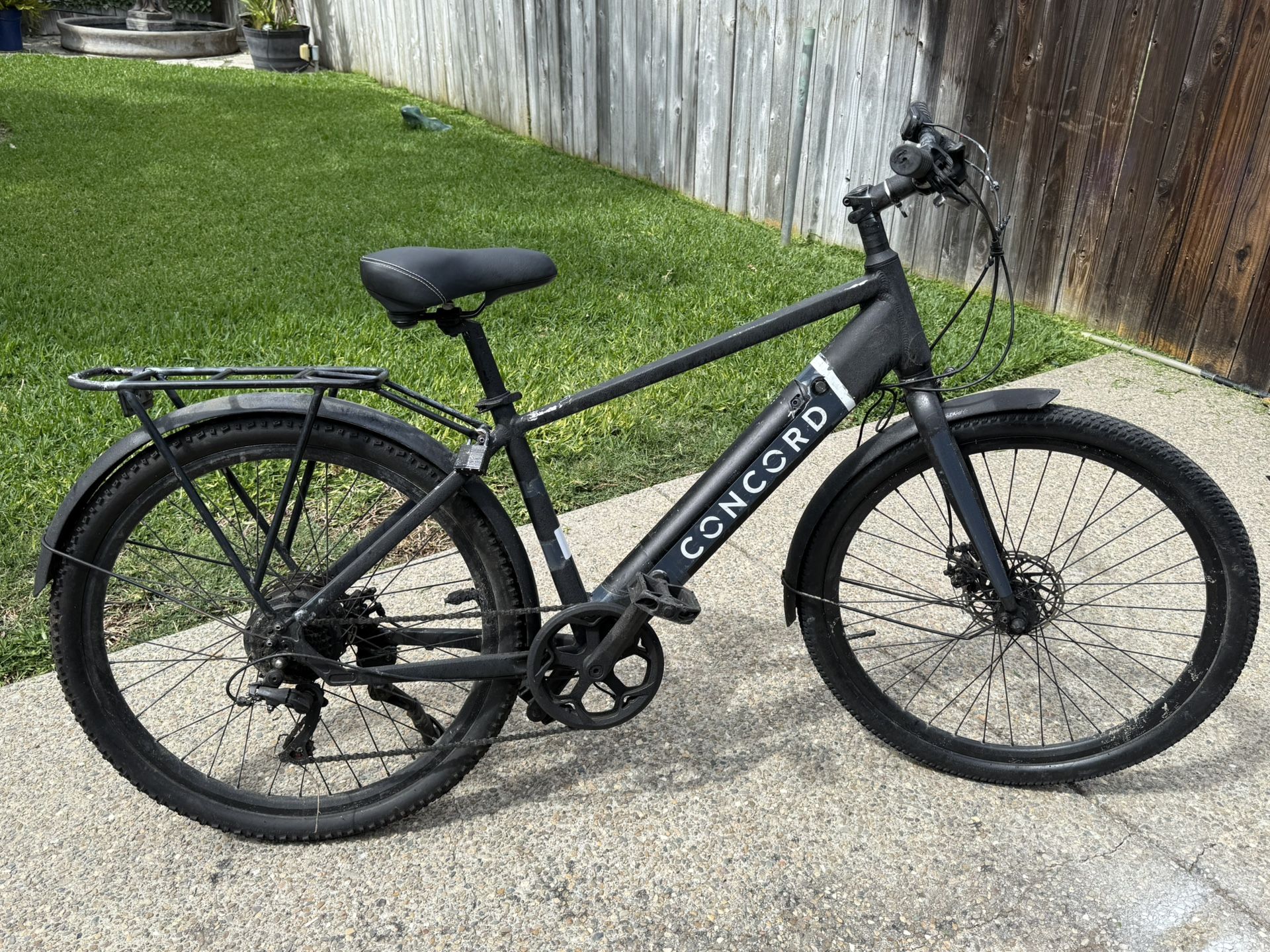 Concord 27.5" Step-Over Electric Commuter Bike, 36V, Gray, Fits Riders 5'1" - 6'1", Adult, Unisex