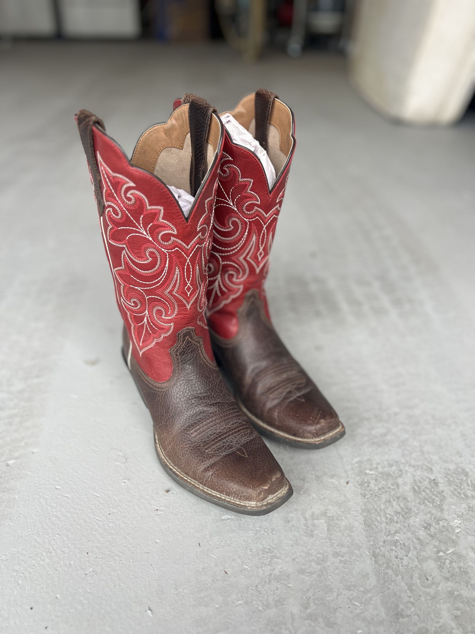 Red Ariat Boots