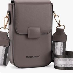 BRAND NEW IN BAG Montana West Small Quilted Cell Phone Purse Soft Chain Crossbody Cellphone Wallet Bag GREAT GIFT