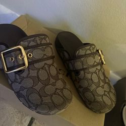 Coach clogs size 5