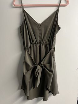 Olive Green Cocktail Dress
